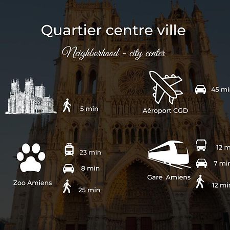 Apartmán Le Jardin Secret D'Amiens Hypercentre Cathedrale, Parking Exteriér fotografie